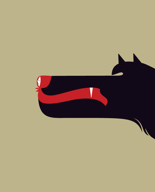 Negative space drawings by Noma Bar