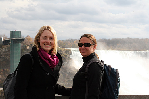 Miranda and Sarah at Niagara Falls2