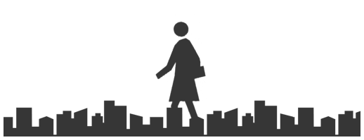 Proportion - Woman conquering city